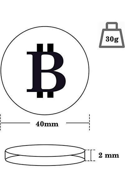 Kirpi 10 Pcs Bitcoin Souvenir Set, Gold Plated with Protective Cases