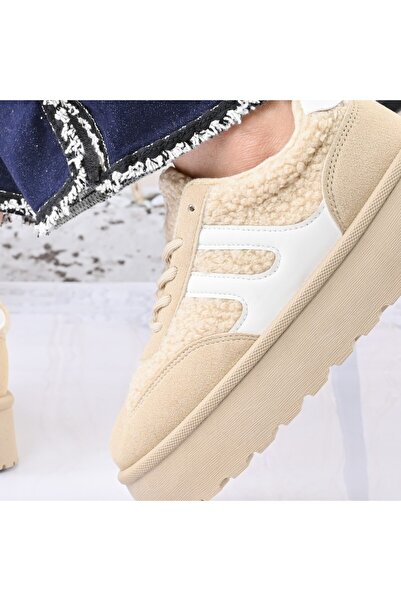 Tmall Women's sports shoes, With fur interior, TM1D1458, Khaki