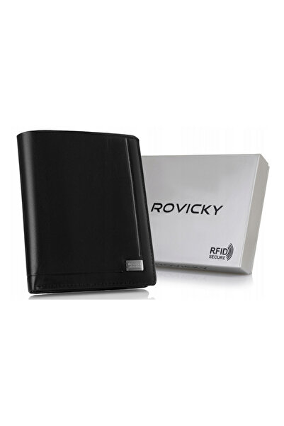 Other Men's leather wallet in vertical orientation - Rovicky