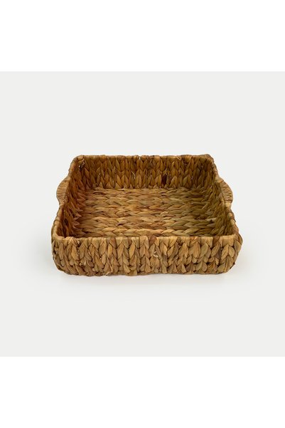 CasaLinda Natural Wicker Square Serving/Organizing Basket – 3 Different Sizes - Sold Individually