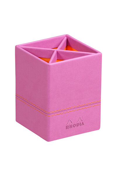 Rhodia Rhodiarama Pencil Holder Lilac Suport instrumente scris, 8x8x11 cm, piele , lila,