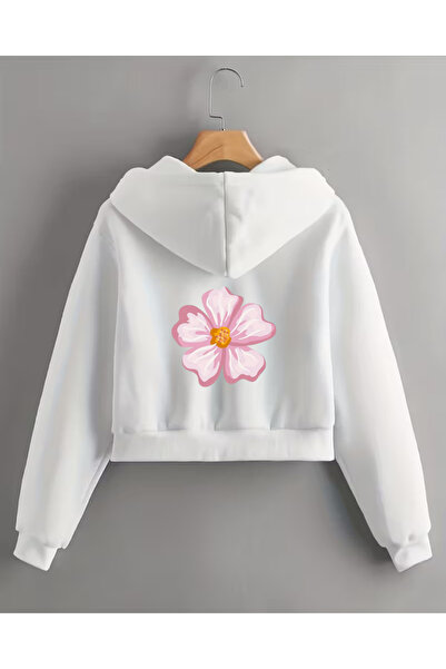 haha Flower Printed Jacket for Girls