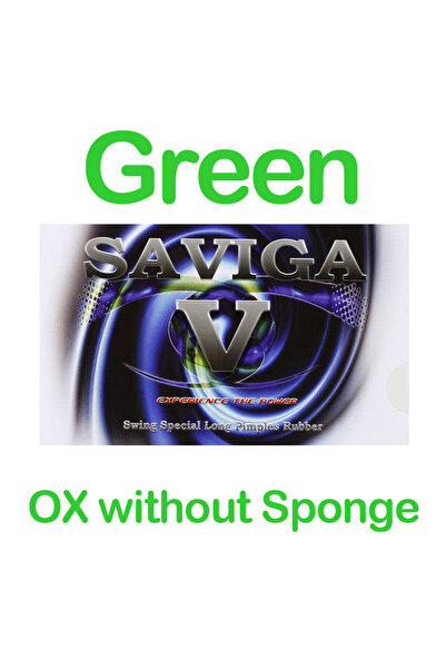 Choice مضرب تنس الطاولة DAWEI SAVIGA V ذو النقاط الطويلة باللون الأخضر والأخض...