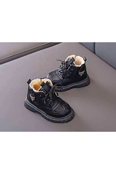 Superbaby Black fur-lined boots - Fashion