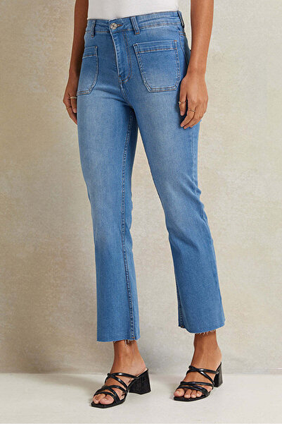REDTAG Women Blue Flared Jeans