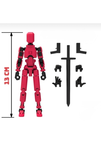 üç boyutlu haller Dummy 13 Robot Eklemleri Hareketli Figür Oyuncak