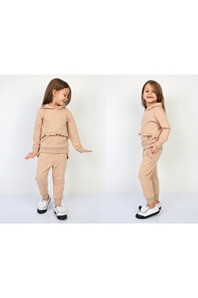 Atabay Kids طقم رياضي للبنات من ATABAY 280-10-25 – تفاصيل مكشكشة، تصميم مريح،...