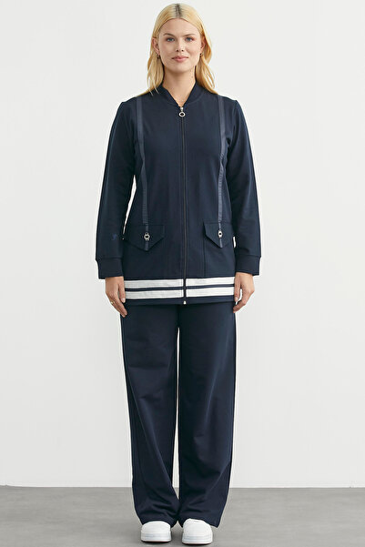 Sementa Σετ αθλητικής φόρμας με φερμουάρ - Μπλε ναυτικό