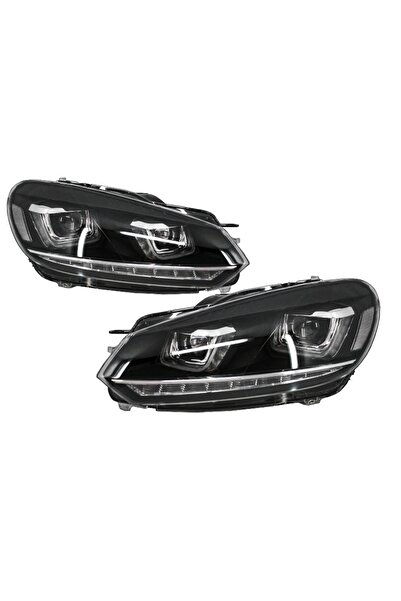 OEM Faruri LED RHD compatibil cu VW Golf 6 VI (2008-up) Design Golf 7 3D U De...