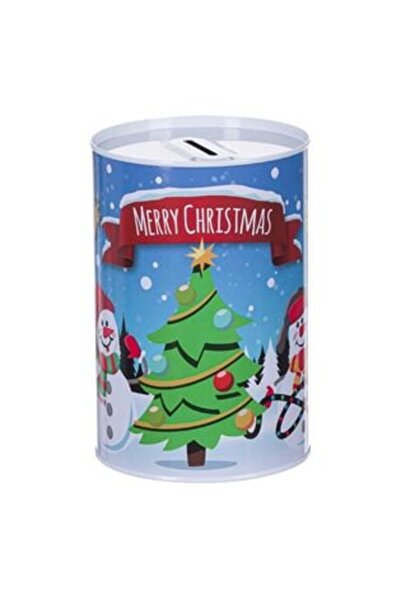 SHOPIENS Χριστουγεννιάτικος Χιονάνθρωπος Κουμπαράς με Δέντρο Ø10 x 15 εκ.