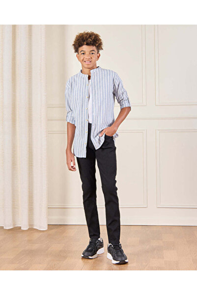 REDTAG Senior Boys Black Denim Jeans