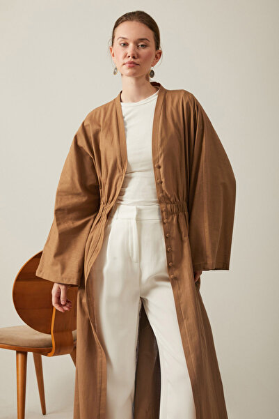 ZÜLAYS V Yaka Abaya Taba