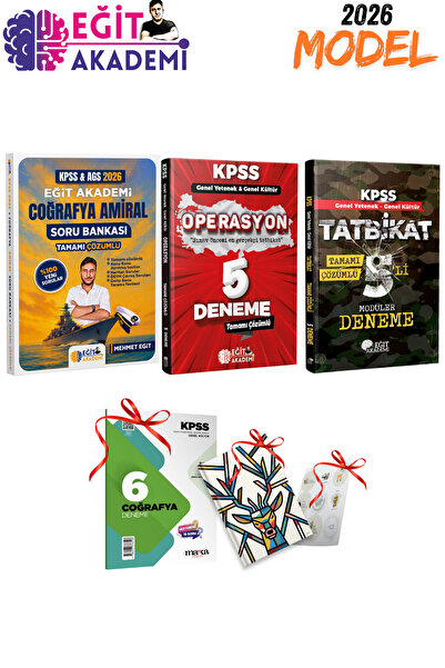 Eğit Akademi 2026 KPSS GYGK Mehmet Eğit Amiral Soru Bankası - Operasyon 5 Den...