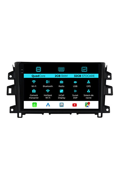 OEM Navigatie Dedicata Nissan Navara (2015-2022), 10Inch, 2Gb Ram, 32Gb Stoca...