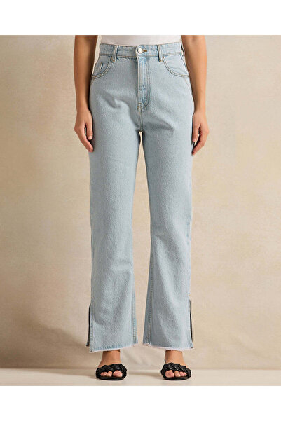 REDTAG Women Blue Straight Fit Jeans