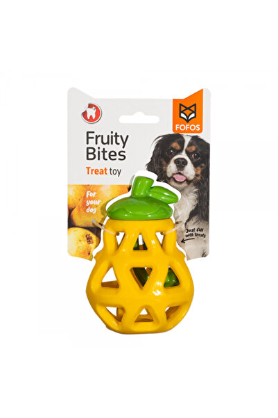 FOFO FOFOS Fruity Treat Dispensing Dog Toy (Bites pear)