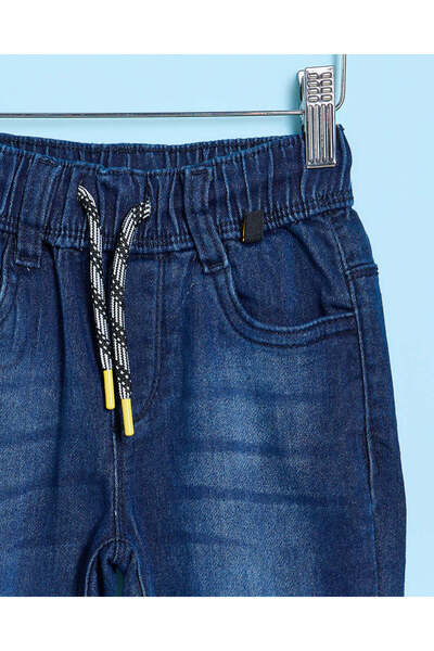 REDTAG Infant Boys Navy Denim Pull On Jeans