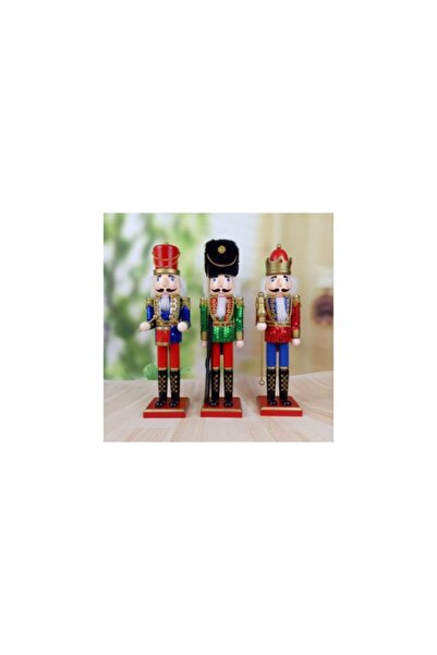 Aca Decorațiune de Crăciun Spargător de Nuci, Figurină de Crăciun din Lemn, P...