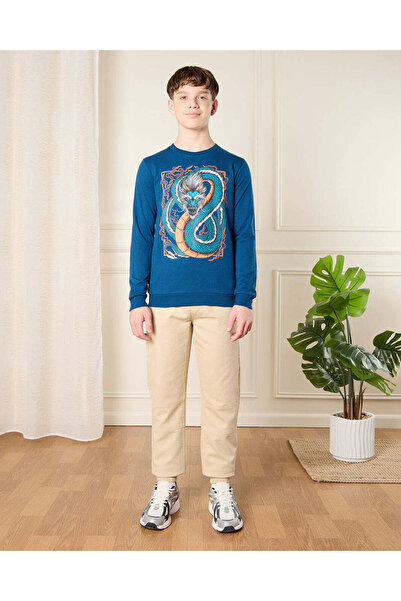 REDTAG Senior Boys Beige Pull On Joggers