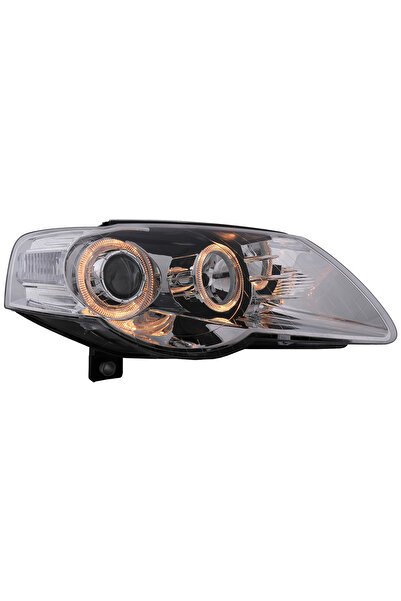 OEM Faruri Angel Eyes compatibil cu VW Passat B6 3C (03.2005-2010) Crom LHD sau RHD