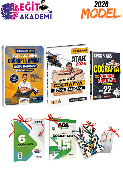 Eğit Akademi 2026 KPSS / AGS Mehmet Eğit Amiral Coğrafya Soru Bankası-Atak So...