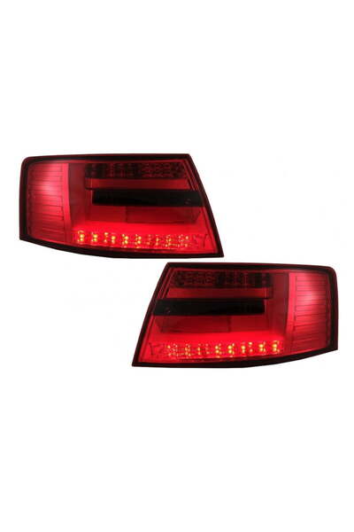 OEM Stopuri LED compatibil cu Audi A6 C6 4F Sedan (04.2004-2008) 7-PIN Rosu F...