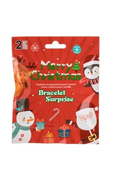 SHOPIENS Mystic Bag Christmas Bracelets with Figurines (Blind Bag) 4 Models for Children - 2 pcs