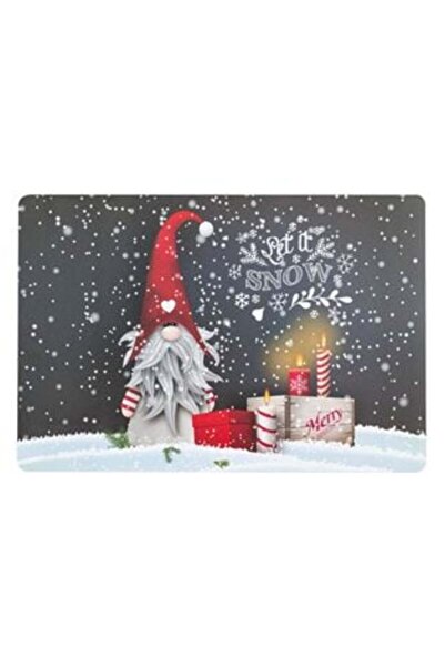 SHOPIENS Christmas Plate Placemat Candles Gnome 43 x 28 cm