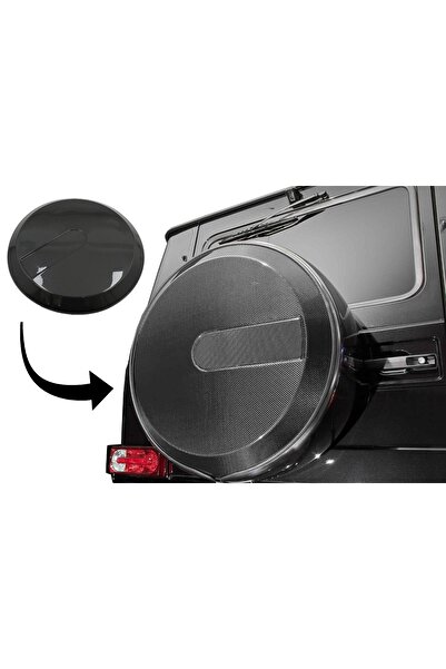 OEM CAPAC ROATA REZERVA din fibra de carbon real compatibil cu Mercedes Benz ...
