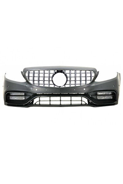 OEM Bara Fata cu Grila Crom compatibil cu Mercedes C-Class W205 S205 A205 C20...