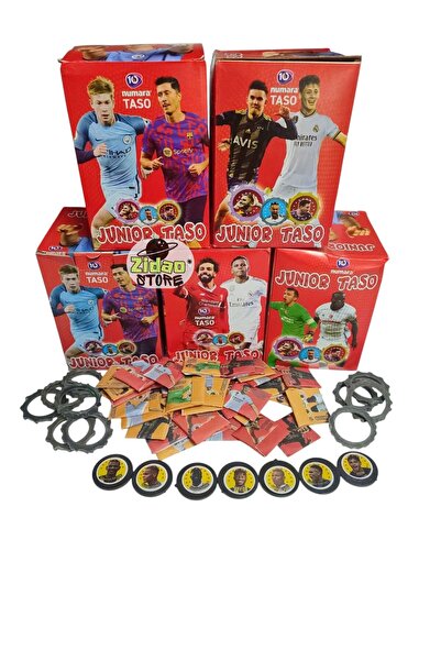 Emrah Gültekin Junior Taso Futbolcu Tasoları 21 Adet Taso + 7 Taso Çemberi Futbol Oyunu Tasoları