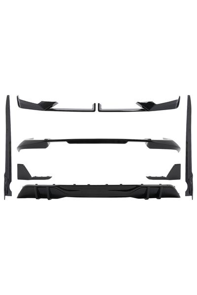 OEM Pachet Exterior Aero compatibil cu BMW X5 G05 LCI M-Tech (2023-) Black Kn...