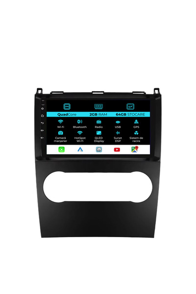 OEM Navigație dedicată Mercedes Benz Clasa A Clasa B (2004-2012), 9 inci, 2 G...