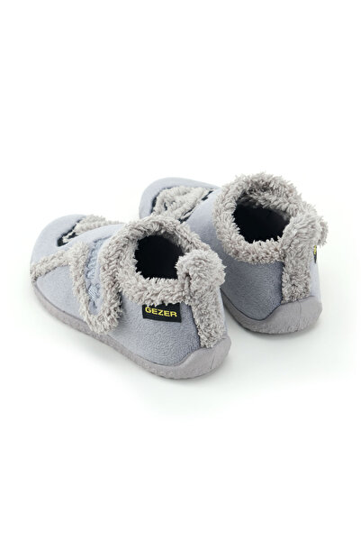 GEZER Boy's Winter Pvc Comfortable Sole Single Velcro Adjustable Belt Home School Nursery Slippers Aya