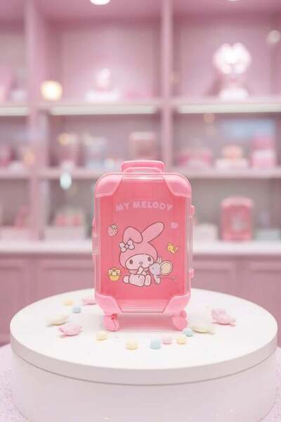 SANRIO Lisanslı My Melody Mini Bavul Saklama Kutusu
