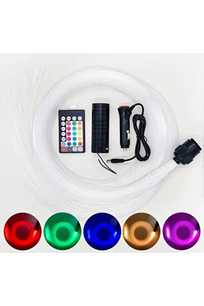 OEM KIT FIBRA OPTICA PLAFON INSTELAT RGB 300 FIRE DE 2 METRI TELECOMANDA SI A...