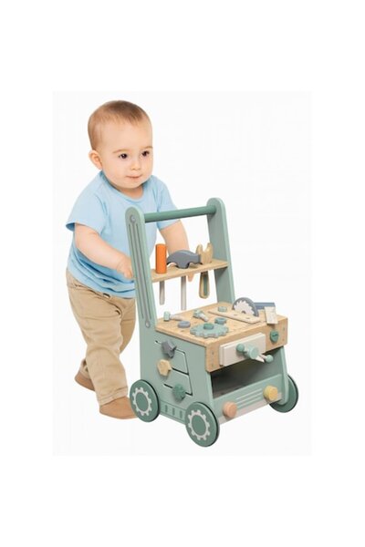 ideal STORE idealSTORE Στράτα Μωρού 2 σε 1 Ξύλινη Στράτα Πάγκου Εργασίας με Δ...