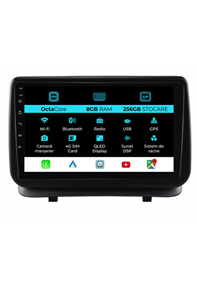 OEM Navigatie Dedicata Renault Clio 3 (2005-2014), 9Inch, 8Gb Ram, 256Gb Stoc...