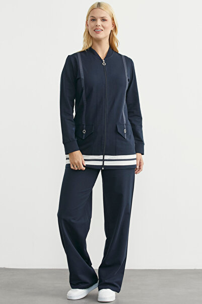 Sementa Σετ αθλητικής φόρμας με φερμουάρ - Μπλε ναυτικό
