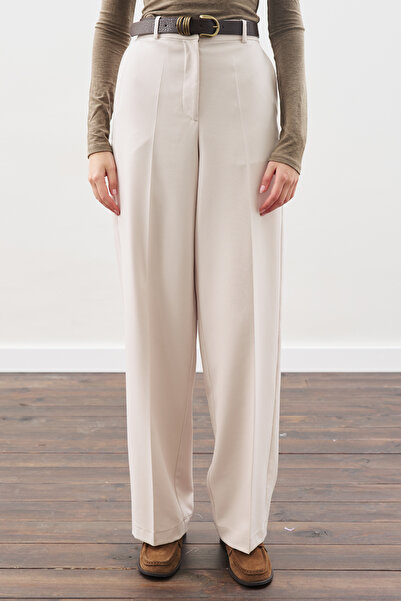 Manuka UZUN PAÇA STRAIGHT PANTOLON BEJ