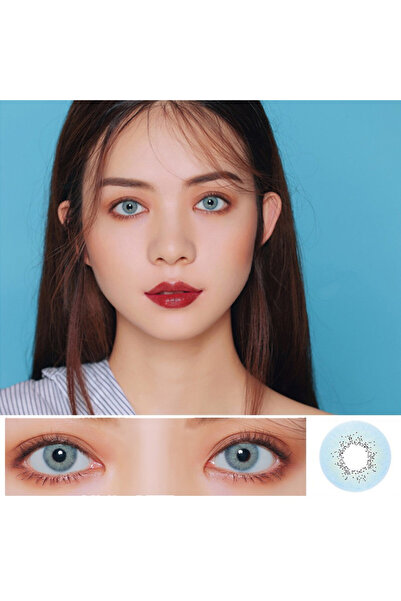 Fancy Look Ocean Blue Lentile de contact colorate albastre, pachet complet cu solutie si suport