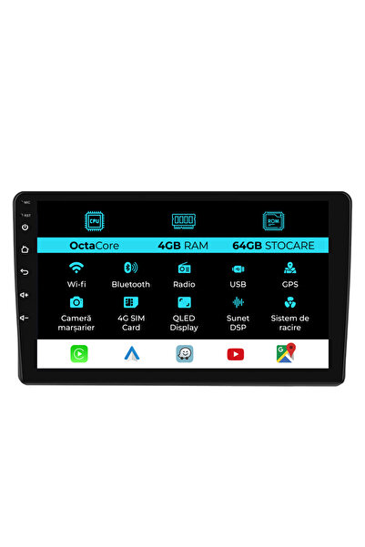 OEM Navigatie Dedicata Toyota Auris (2006 - 2012), 10Inch, 4Gb Ram, 64Gb Stoc...