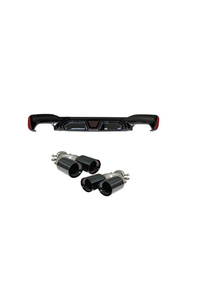 OEM Difuzor Bara Spate compatibil cu BMW Seria 5 G30 G31 (2017+) M5 CS Negru ...