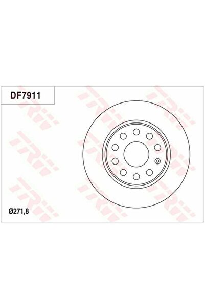 OEM Disc frana spate VW Caddy 2015-, TRW DF7911