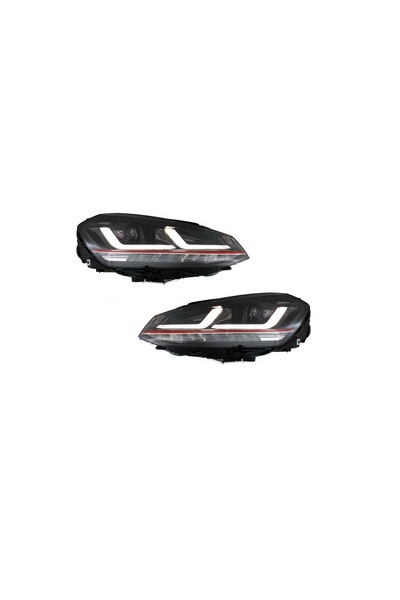 OEM Faruri Osram Full LED VW Golf 7 VII 2012-2017 Rosu GTI LEDriving penrtu X...