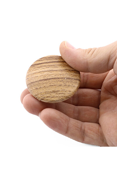 Badem10 Single Screw Bolina External Convex Plastic Knob Handle Cubic Natural Oak Furniture Cabinet Drawer Handle Knob