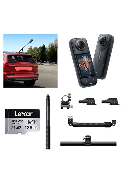 Insta360 X5 Aksiyon Kamerası - Racing Araç Kit 128 GB