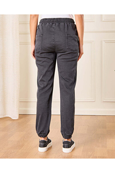 REDTAG Women Charcoal Jogger Jeans