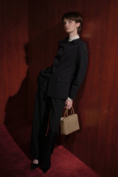 Nihan Düğmeli Klasik Ceket Siyah