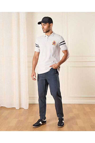 REDTAG Men Charcoal Standard Fit Jeans